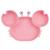Vicloon Silicone Suction Plate for Toddlers Baby Suction Plate Baby Cutlery Feeding Training Divided Plate Non Slip Silicone Baby Weaning Plate for Most Highchairs Trays (Pink)