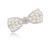 BeeSpring Silver Korean Style Crystal Rhinestone Hair Barrettes Butterfly Pearls Hair Clips Pins for Women Girls (1Pcs)