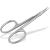 Calvious skin scissors extra fine and extra sharp with curved extra fine cutting surface for precisely shortening removal of nail skin residues 8.5 cm made of stainless steel