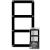 BCW 1-3CS-B 3 Card Screwdown Holder - Black Border