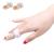 Thinvik 2 Piece Plastic Mallet Dip Finger Support Brace Splint Joint Protection Injury S Pack(Size0-1-2)