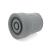 Qty: 10x 25mm 1" Heavy Duty Rubber Ferrules For Walking Frames - Grey - By Lifeswonderful 