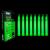 12 Ultra Bright Emergency Glow Sticks - Individually Wrapped Long Lasting Industrial Grade Glowsticks for Survival Gear, Camping Lights, Power Outages and Military Use (Green) Green 12 Pack