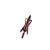 RAGE Chisel Tip 2 Blade Broadhead, 100 Grain with Shock Collar Technology - 3 Pack, Red, Model:65100