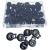 25 PCS Adjustable Ball Cord Lock Round Toggle Stopper Cord Stop Toggle Rope Toggle Spring Cord Clips for Paracord Drawstrings Camping Hiking Shoelace Replacement Sports Backpack Black