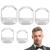 Speeate 5 pieces Bartformer Schablone Bart Shaping Tool Bart Styling template Transparent Bart Former Bart Razor Supplement Spitzbart-Barter Bartschneider Razi template Set for men