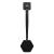 Tooletries - Back Scrubber & Hook - Silicone Long Handle Bath Shower Back Brush, Back Scrubber Body Exfoliator + Removable & Reusable Hook - Charcoal