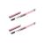 JOSALINAS 2PCS Mascara Brushes Eyebrow Eyelash Brushes Mascara Wands Applicators Eye Brushes Portable Cosmetic Brushes with Cap for Travel, Pink