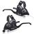 LITEONE Bicycle Brake Levers Shifter 3x7 21 Speed Shifter with Gear Indicator and V Brake Cable for Moutain Bike, Road Bike, MTB, BMX, Fixie Gear, Cycling