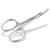 Babyscher children-nail scissors bent with rounded ends for babies and toddlers of rustproof stainless steel extra small manicure pedicure scissors for precise nail care for hands and feet 8 cm