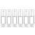 LONGWAY 1 Oz 30ml Clear Airless Cosmetic Cream Pump Bottle Travel Size Dispenser Refillable Containers/Foundation Travel Pump Bottle for Shampoo (Pack of 6)