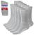 Debra Weitzner 6Pk Non-Binding Loose Fit Sock - Non-Slip Diabetic Socks for Men and Women - Crew, Ankle Crew Grey With Grips 10-13