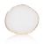 Ouligay Resin Nail Art Palette Gold Nail Colour Display Nail Polish Color Mixing Palette for Diy Nail Tech Supplies (White)