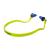 Sellstrom Reusable Banded Ear Plugs, Hearing Protection for Work, 25dB NRR, Hi-Viz Green/Blue, S23430 Banded Earplug