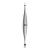 ZWILLING cuticle pusher nail cleaner double instrument 2 in 1 for manicure and pedicure stainless steel matt premium 125 mm