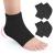 Hilph 2 pair of gel heel socks silicone moisturizing socks Open toe socks foot care spa socks for dry hard torn skin comfy day night care skin black