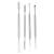 EXCEART 4Pcs Stainless Steel Depotting Spatula Makeup Spatula Tool Make Up Accessories for Makeup Cosmetics Mixing