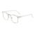 Short -sighted glasses myopia myopia glasses with diopters -0.50 for men women stylish glasses frame transparent white transparent white -50