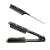 Clamp Hair Brush Straightener Detangler Splint Comb Nylon Bristle Double Sided Straightening Brush Air Vented Flat for Wet Dry Fine Thick Natural Hair Black