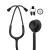 FriCARE Lightweight Dual Head Stethoscope for Medical Professionals Doctors, Aluminum Chestpiece and Headset (Black)