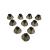 GN Resound Sure Fit Hearing Aid Standard Receiver Tulip Domes Dark Gray Split Ear Rub Piece Comfortable BTE Hearing Amplifier PSAP Kit Ear Tips Invisible, Perfect for Open Air (Open fit) (10 pcs) 10 Count (Pack of 1)