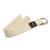 Hugger Mugger D-Ring Cotton Yoga Strap - Super Strong Cotton, Metal D-Ring Buckle, Multiple Lengths Available 8 ft. Natural