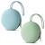 Aolso Dummy Holder Case Set 2PCS Silicone Dummy Holder Case Baby Dummy Holder Case Pacifier Holder Case Portable Soother Pods for Baby Baby Pacifier Case for Travel Home (Green/Blue)