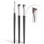 Fine Angled Eyeliner Brush, JASSINS Ultra thin Precision Eye Liner Makeup Brushes Set, Fine Point Eyeliner Brush, Synthetic Bristles Eye Makeup Tool (3 Pcs)