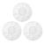 Shower Caps, 3 Pcs Waterproof Bath Caps Plastic Reusable Shower Caps Elastic Band Bath Hair Hat for Women Ladies Spa Salon G