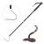V-Cheetong 53 Inch Extensible Snake Hook Reptile Corn Snake Ball Python Rattlesnake Handing Tool for Catching Controlling Or Moving Snakes Stainless Steel and Aluminium Alloy 3-Section 53.0 Inches
