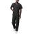 Sivvan Unisex Scrubs - Classic V-Neck Top & Drawstring Pants Scrub Set Medium Black