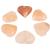 Pure Himalayan Salt Works Heart Massage Stone, Pink Crystal Hand-Carved Stone for Massage Therapy, Deodorant and Salt and Sugar Scrubs, 2.75” W x 3” H x 1.5” D (Pack of 6) 6 Count (Pack of 1)