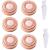 Face hair remover replacement heads for Flawless hair remover - rosy gold replacement heads sound flawless for lips chin cheeks and sideburns 6PC from Poweka