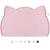 Coomazy bowl pad for cats and small dogs silicone lining mat for cat bar slide -resistant pet for feed mat with edge (45x26cm pink)