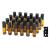 Topsky 24 pieces 5ml brown roll-on glass bottles with stainless steel scooters-refillable empty bottles for essential oils lotions and perfumes brown 5ml 24