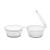 Party Essentials Leak Proof Plastic Condiment Souffle Containers with Attached Airtight Portion Cup with Hinged Lid for Sauces, Samples, Slime, Jello Shot, Storage, Craft, 100 Sets, 2 oz, Clear 100 Sets, 2 oz.