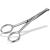 Beard scissors nose hair scissors with micro serration 10.5 cm with rounded ends