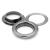 CRAFTMEMORE 1 inch Hole 10 Sets Grommets Eyelets with Washers for Leather, Tarp, Canvas (Gunmetal Black)