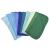 1 Ply Solid Color Flannel 8x8 Inches Little Wipes Set of 10 Assorted Blues and Greens