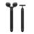Beauty Bar 2-in-1 Electric Face Massager  3D Roller and T Shape Arm Eye Nose Head Massager Facial Roller Massager Kit Skin Care Tools