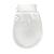 Wildpier Beauty Exfoliating Glove Mitt Body Scrub for Bath Shower Spa Hand Exfoliator Gloves, Dead Skin Cell Remover, Plant Based Deep Exfoliation Scrubber, White