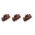 Parcelona French Classic Very Small 1 1/2 Claw Clips with Tight Spring Set of 3 Girls Hair Jaw Claw Clips Durable Styling Women Hair Accessories  Made in France (Tortoise Shell Brown)