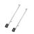 2 PCS Stainless Steel Rail Mount Boat Pulpit Staff, boat yacht marine flag pole(7/8" - 1")