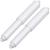2 Pieces Toilet Paper Holder Roller Spindle Replacement Rod Plastic Spring Loaded (White)