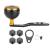 Tbest Knob Power Handle Grip,Fishing Reel Handle CNC Knob with Fittings Replacement Parts Accessory Black+Gold