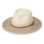 Wallaroo Hat Company Womens Kristy Fedora  UPF 50+, Lightweight, Adjustable, Packable, Designed in Australia Ivory/Stone