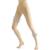 beister Medical Compression Tights for Women & Men Class 2 Open Toe Thigh High Pantyhose 20-30 mmHg Graduated Support for Varicose Veins Edema Beige L