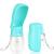 JOPHEK 300ml portable pet drinking bottle 180 foldable dog cat pets leak -proof water bottle dog cats bottle with activated carbon filter for walking every day traveling camping blue 300ml