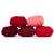 Revolution Fibers | Mixed Merino Wool Variety Pack - Wondrous Reds | Perfect Wool Roving for Spinning Rolags Needle Felting Wet Felting Tapestry Weaving and Crafting
