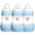 MAM EASY START SELF SETILISING anti-colic Baby Bottle 3 Pack (3 x160 ml) with Slow Flow Mam Teats Size 1 Newborn Essentials Blue (Designs May Vary) Blue / Green
